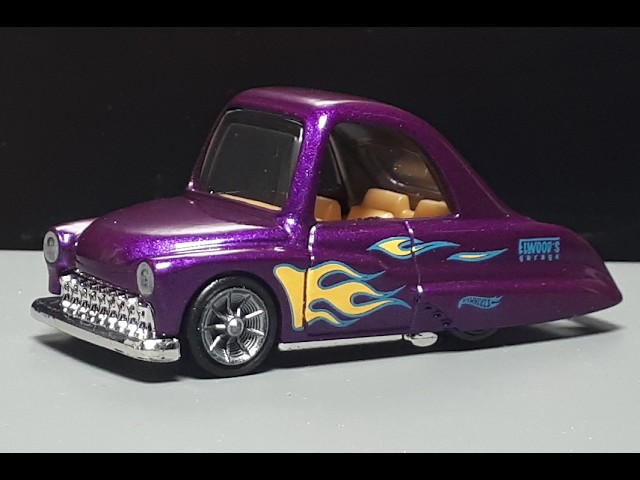 Tooned Purple Passion by HotWheels w/3D printed wheelswap custom