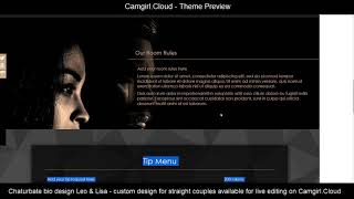 .Cloud Theme Preview - Chaturbate Bio Leo & Lisa