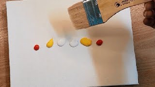 Easy acrylic Abstract painting /step by step/painting on canvas/ For Beginners/