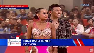 SEA Games 2019 - Dancesport | Single Dance Rumba - Indonesia - Albert & Tania