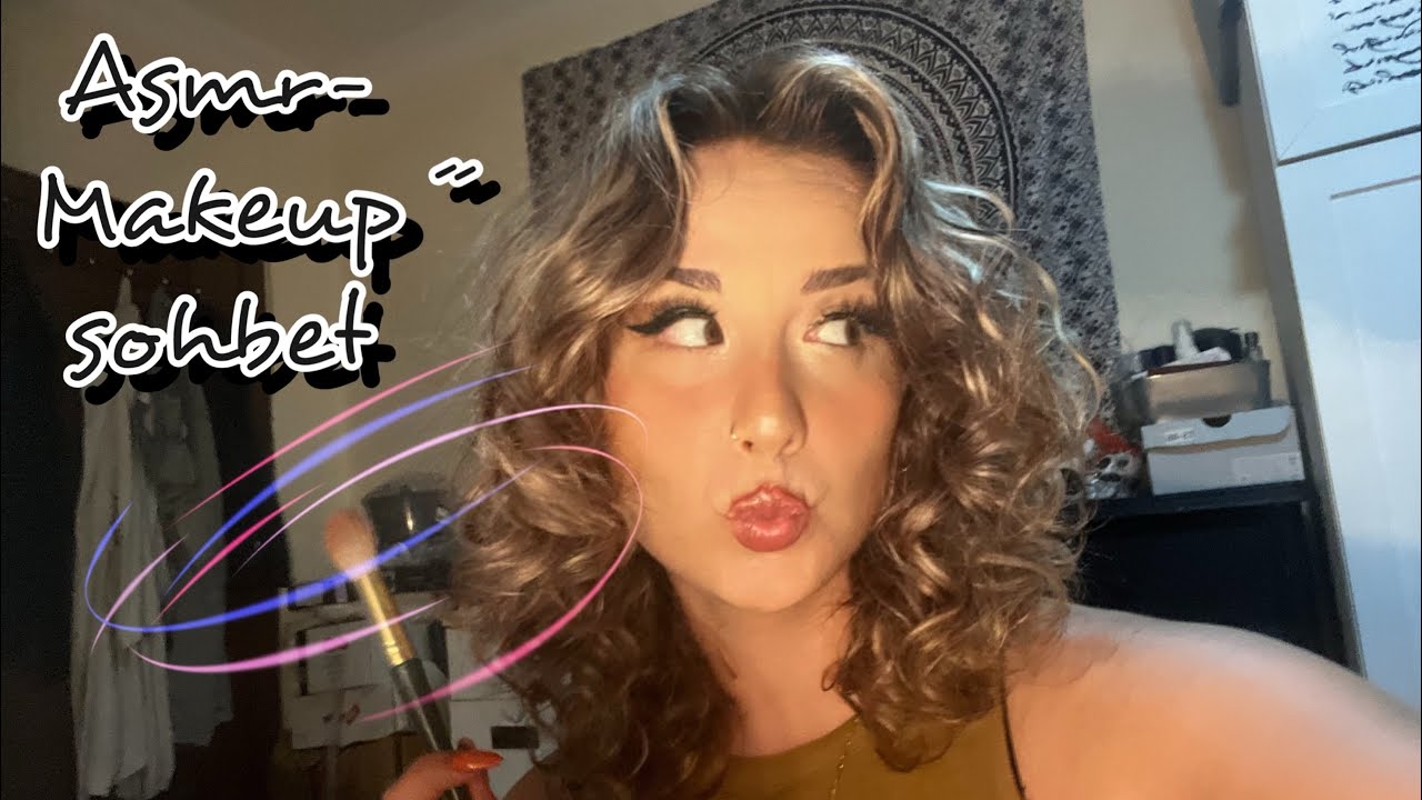 ASMR-makyajımı yaptım 💄💋(sohbet) #asmr #makeup #sohbet