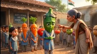 Aloo💔Bhindi Emotional Story | From Poor Village Boy to IAS Officer Girl🔥😭 Full Cartoon Movie #vlog 