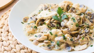 Straccetti di Petto di Pollo ai Funghi - Ricetta Facile con Petto di Pollo - 55Winston55