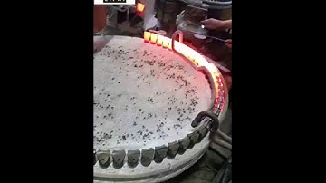 automatic feeder induction forging machine runing video