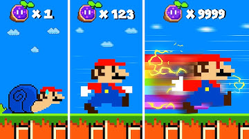 Mario gets FASTER with Every Seed Powerups