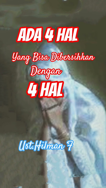 4 Hal Yang Bisa di Bersihkan 4 Hal #hilmanfauzi