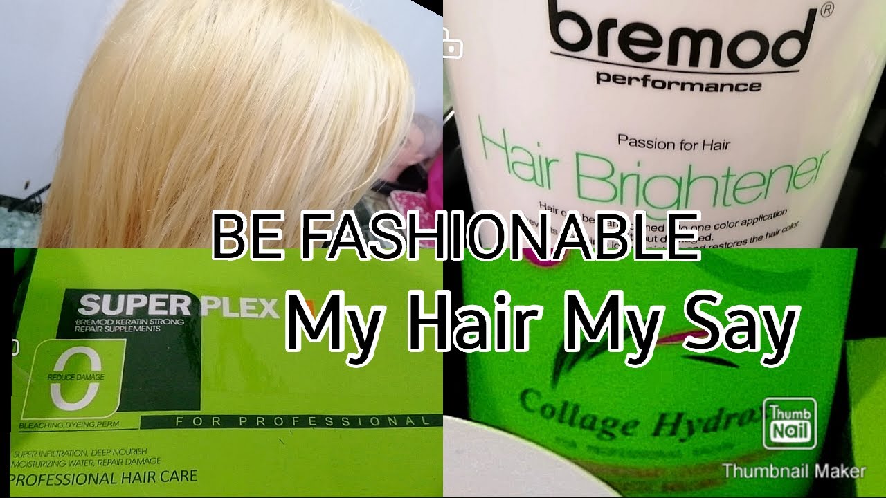 HAIR BLEACHING TUTORIAL! Using Bremod Products and Proper Ratio for  Bleaching - YouTube