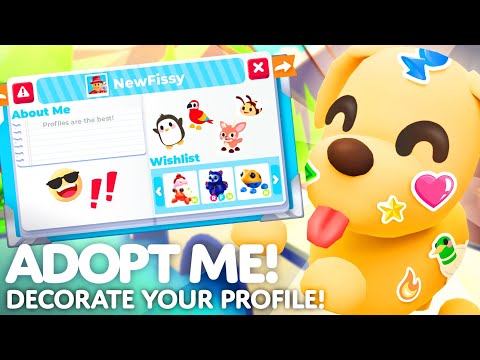 ✨MAKE YOUR OWN PROFILE! 🐕SHOW OFF YOUR STYLE! 💖COLLECT ALL THE STICKERS! Adopt Me! Update Trailer!