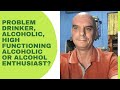 Problem drinker alcoholic high functioning alcoholic or alcohol enthusiast