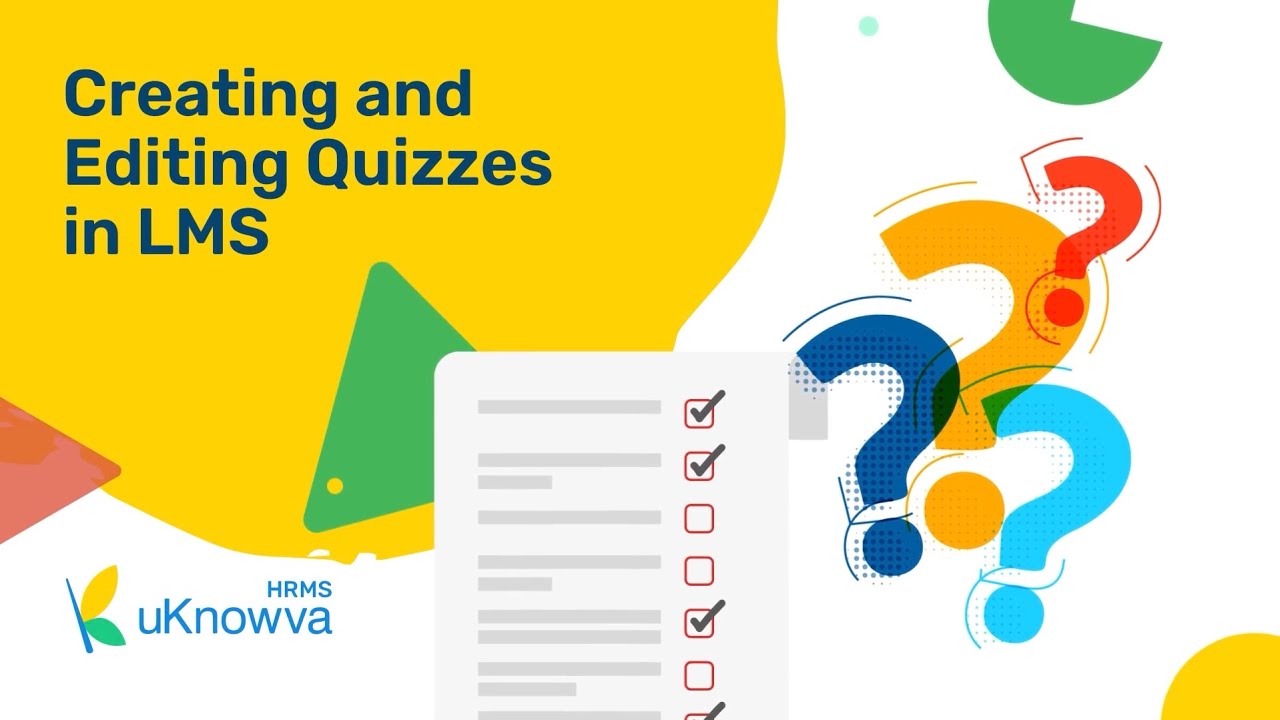 Creating And Editing Quizzes Lms - YouTube