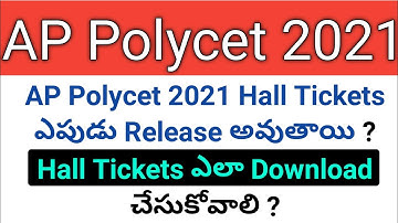 how to download ap polycet 2021 hall tickets in telugu