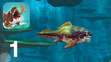 Hungry Shark primal gameplay walkthrough part 1 dunk