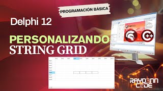 Delphi 12 - Propiedades del StringGrid, personalización  en código y en diseño #delphi #pascal