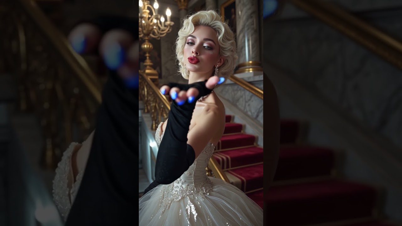 Do I Look Like Marilyn Monroe? 💋✨ | Glamorous Kiss in a Stunning Gown