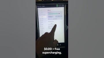 How to confirm a Tesla has free supercharging? #shorts #tesla #supercharger