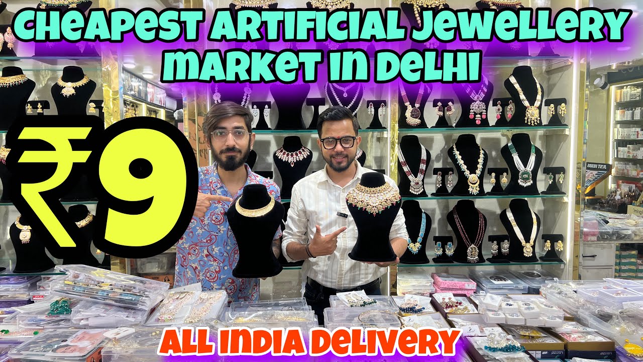 Artificial AD Jewellery Market in Delhi Premium Western Bridal AD Jewellery Wholesale