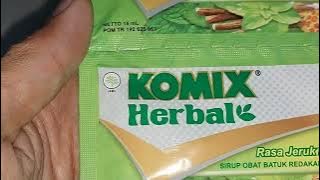 Download lagu Komix Herbal Rasa Jeruk Nipis | Obat Batuk Berdahak | Bahan Alami | Sirup Sachet | Jahe Merah