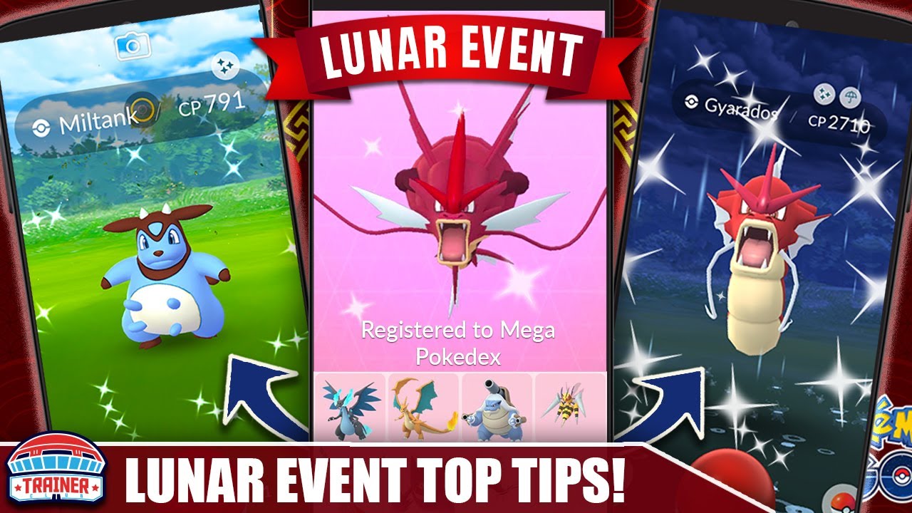 Mega Gyarados Live Lunar Event 21 Tips Rare Shiny Encounters Pokemon Go Youtube
