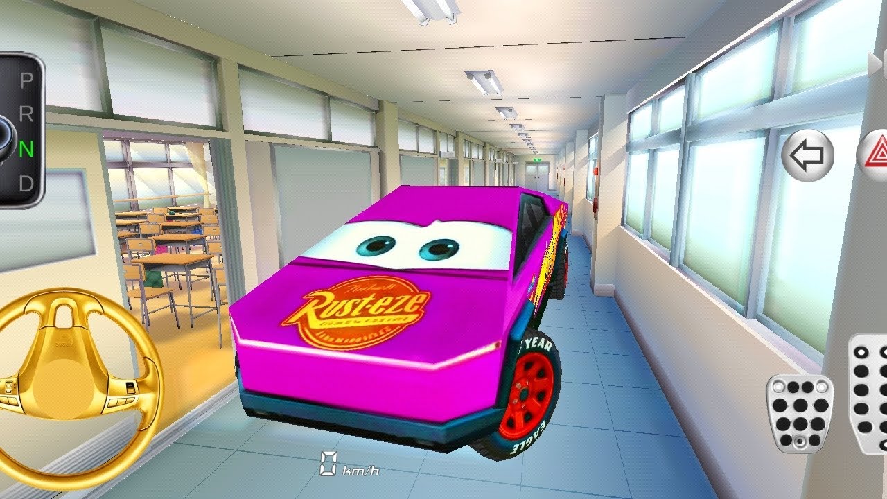 New McQueen CyberTruck in School Building 🏫|Cyber Truck GAMEPLAY💥-3D DRIVING CLASS ANDROID CAR GAME 