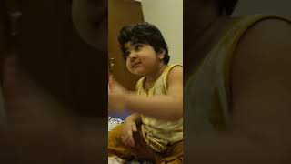 Happy baby umama the master blaster woke up happily #cutebaby