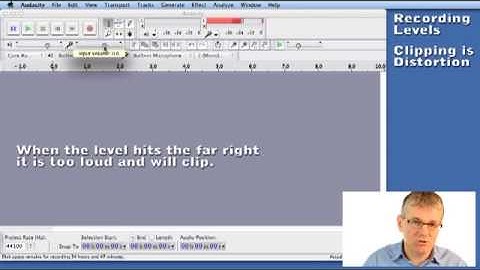 7 How to Set Input Levels - Video Guide to Audacity