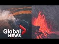 Hawaii’s Kilauea volcano alert level lowered, lava continues to erupt