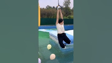 That was a near miss! #obstaclecourse #waterpark