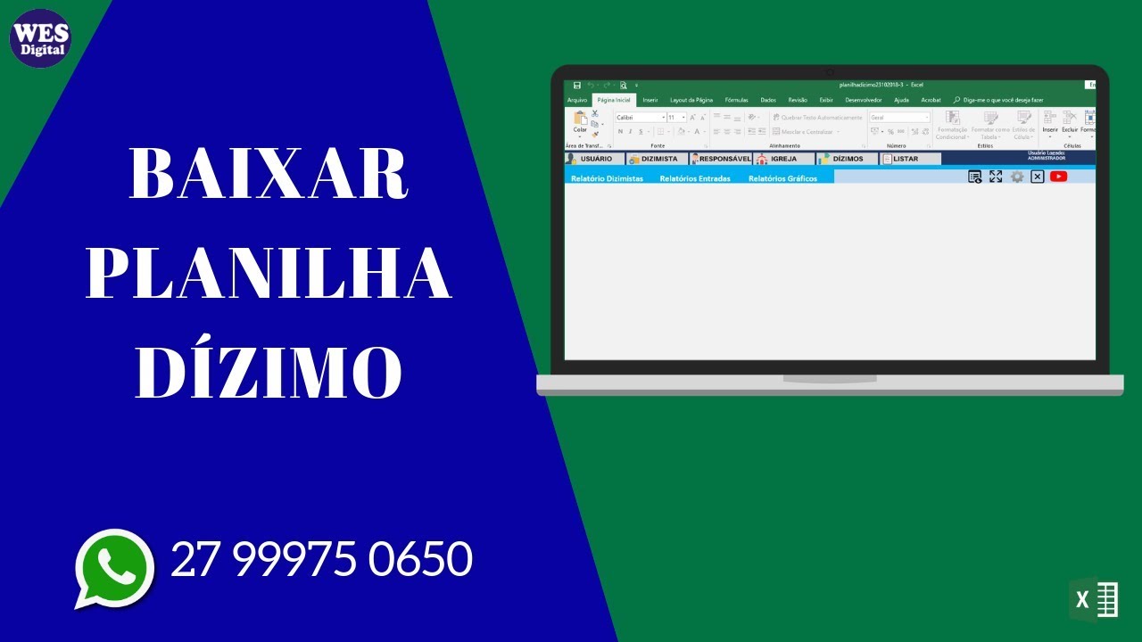 Baixar Planilha Dízimo