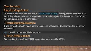 How to Fix ValueError: No tables found When Parsing HTML in Python