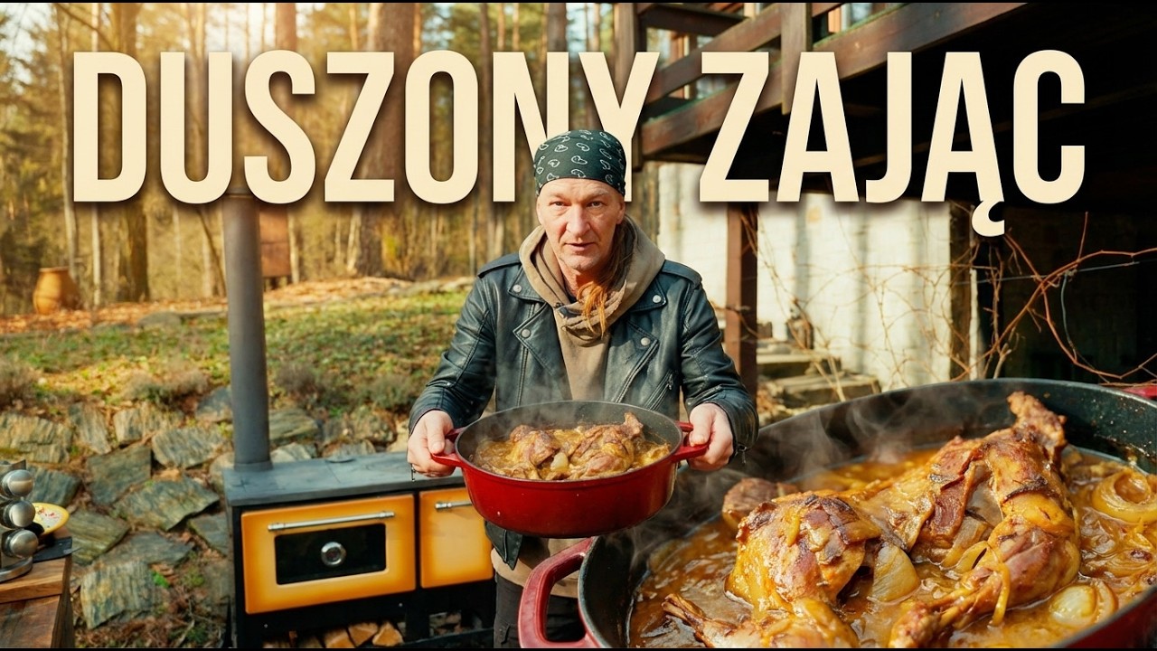 Duszone mięso zająca w brytfannie | Tradycyjna kuchnia myśliwska