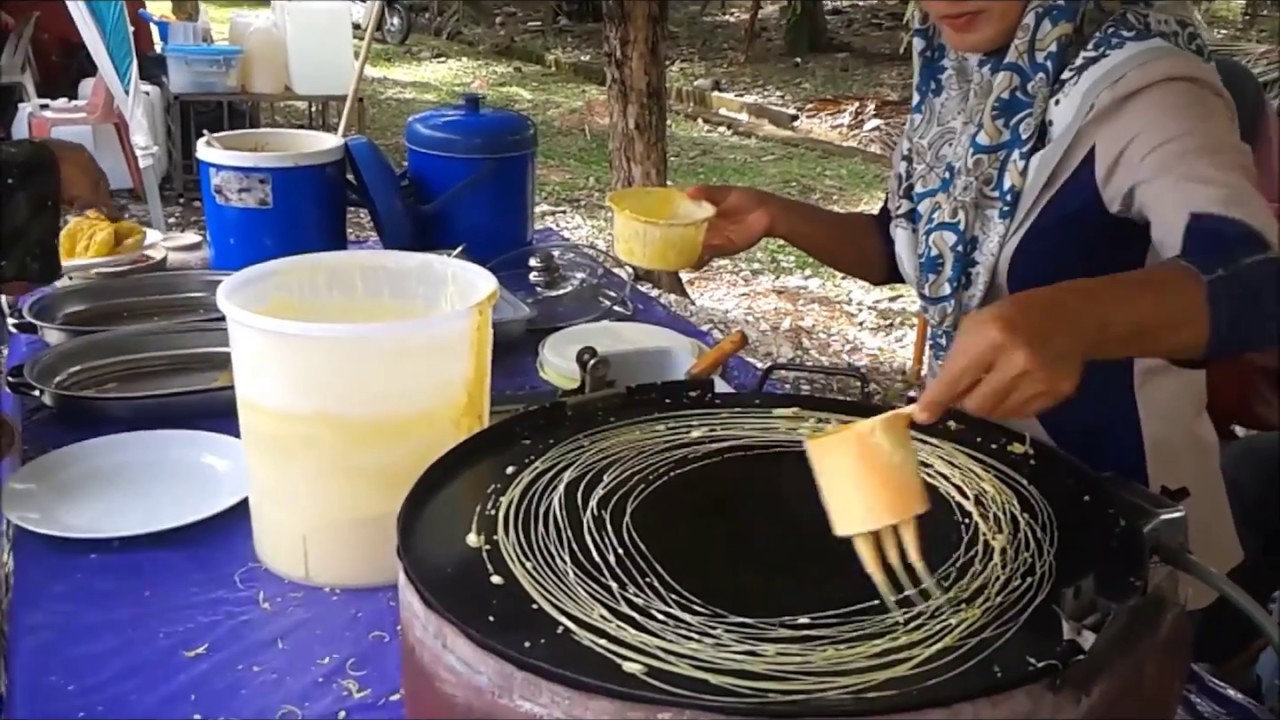 Cara Buat Roti Jala King Kong - YouTube