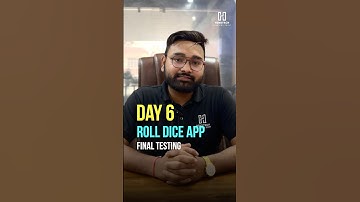 Day 6 of Roll Dice App | 6-Day Flutter Challenge | Flutter Series | Hindtech Lucknow #flutter #app
