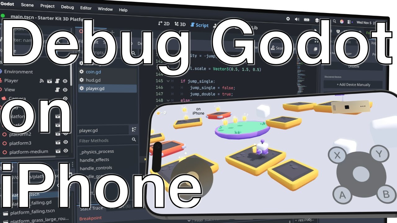 Debug Your Godot Game on iPhone or iPad with Xogot Connect - YouTube