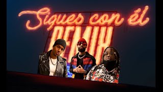 💞Sigues con él Remix🔥 \/ Arcangel - Sech - Romeo Santos \/ Video Lyrics letra