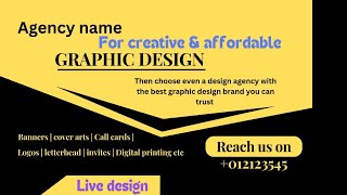 Graphic design template|template design ideas |live design