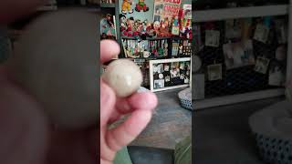 1 inch Horn Coral sphere Michigan fossils