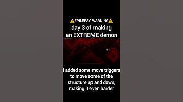 Day 3 of making an EXTREME DEMON in geometry dash! #gd #geometrydash #subscribe #ninecircles #level