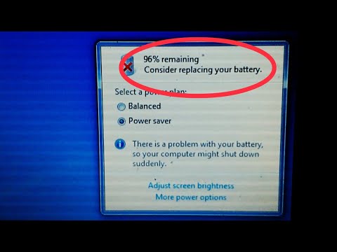 Cara Memperbaiki Baterai Laptop/Notebook Bermasalah ( Consider Replacing Your Battery )