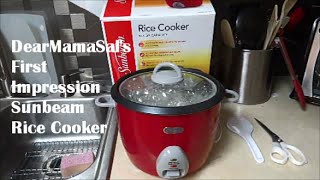 First ImpressionSunbeam 16 cup rice cooker ~ DearMamaSal 
