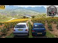 Volkswagen Golf Mk2 & Renault Clio Williams l Forza Horizon 5 l Gameplay Steering Wheel Logitech G29