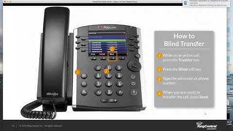 Transferring Calls Desk Phone and App   RingCentral Tutorial
