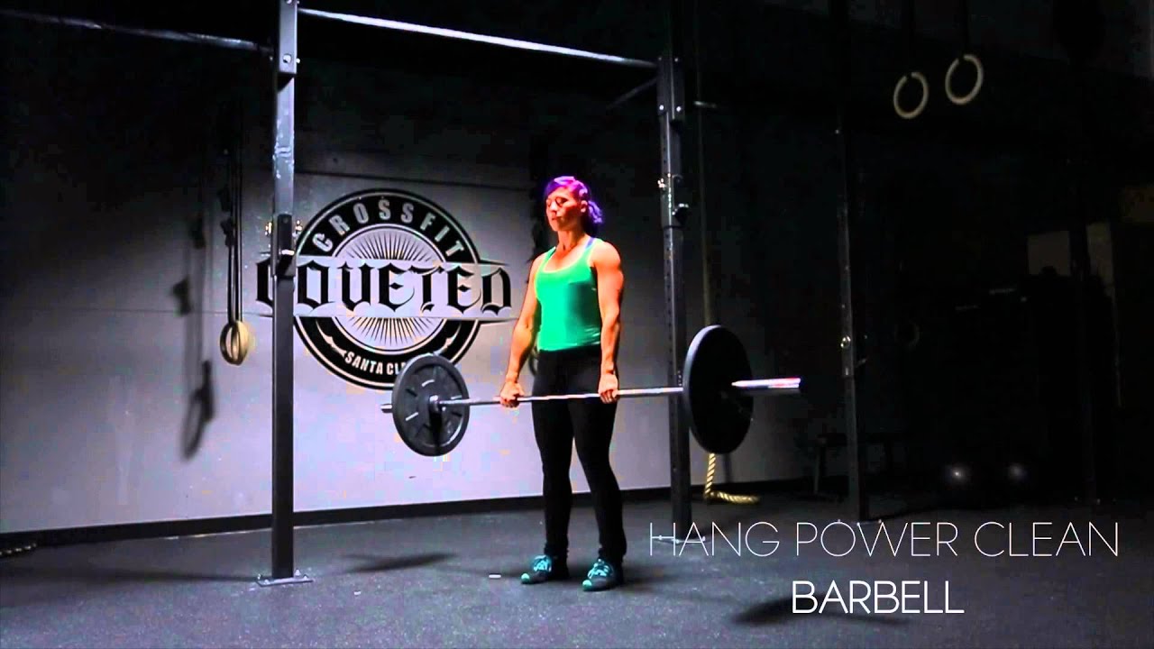BARBELL AND DUMBBELL HANG POWER CLEAN DEMO YouTube