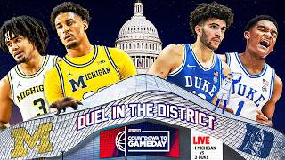 DUEL IN THE DISTRICT! No.1 Michigan vs 3. Duke at the Nation's Capital 🔥 | Countdown to GameDay 🏀