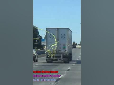 Truck with a Dancing Message of Caution on the Freeway! #funny #humor #