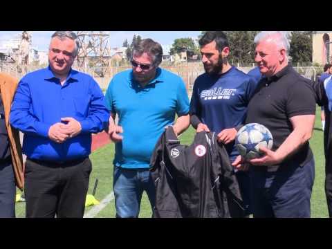 08.04.2017 საფეხბურთო კლუბ \"რუსთავის\" ფეხბურთელებს ახალი სპორტული ეკიპირება გადაეცათ