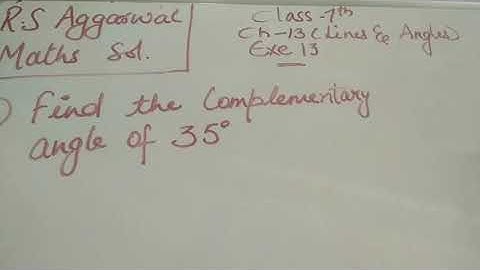 EX 13 Q 1,2 Chapter 13 Lines and Angles Class 7 R.S Aggarwal Maths Solutions