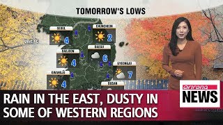 Rain in the east, dusty in some of western regions _ 111218