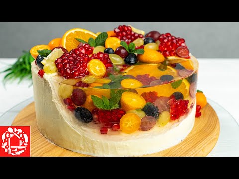Поразительный торт с фруктами!