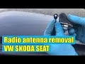 How to remove / replace radio antenna base VW Golf Mk4, Jetta, Bora, Passat, Skoda Octavia 1