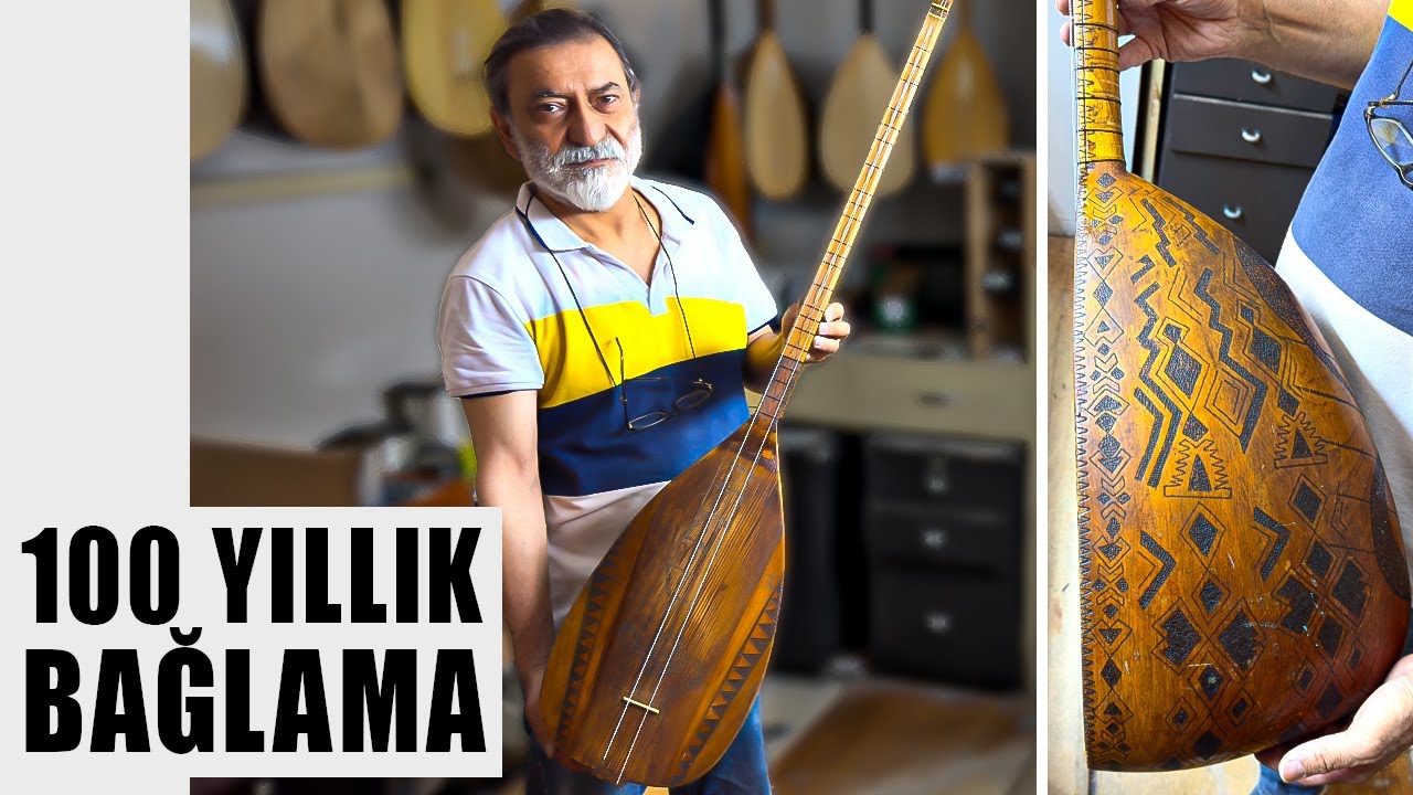 100 YAŞINDAKİ BAĞLAMA! ( Tam Bir Tarihi Eser! )